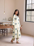 Gosriki Women'S Rayon Viscose Printed Straight Kurta With Pant (Janya Cerosin-Vks01-Gs_Xl_Dark Blue_X-Large),Dark Blue,,B0F6NHND2M