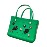 Club Bollywood The Style Sutrabeach Hole Bag Handbag Waterproof Summer Beach Pouch Shopping Storage Basket Green|Clothing, Shoes