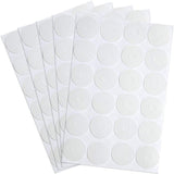 BBTO 96 Pieces Non Slip Silicone Grips for Quilt Templates Anti Skid Adhesive Rings Non Slip Ruler Grip Stickers Semi Transparen
