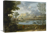 Landscape With A Calm (Un Temps Calme Et Serein)-Canvas Art-24X18
