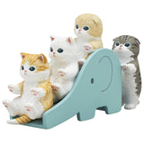 Kitan Club Mofusand Cats on Slide Blind Box - 1 of 4 Collectable Mini Figurines - Fun, Versatile Decoration for Cat Enthusiasts