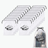 Solitude Pack Of 20 Shoe Bags For Travel, Drawstring Travel Shoe Bags For Packing, Dustproof Portable Travel Shoe Storage Bag Fo