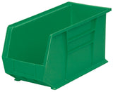 AkroMils 30265 AkroBins Plastic Hanging Stackable Storage Organizer Bin, 18Inch x 8.25Inch x 9Inch, Green, 6Pack