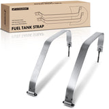 A-Premium Set of 2PCS Fuel Tank Straps Compatible with Jeep TJ 1997-2006, Wrangler (TJ Series) 1997-2006, Gray Color, Bolt On, R