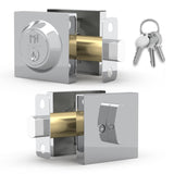Mega Handles - Prime Deadbolt I Entry Deadbolt Lock - Heavy Duty Square Locking Deadbolt for Left or Right-Handed Doors - Interi