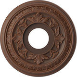 Ekena Millwork CMP13BADRU Baltimore Thermoformed PVC Ceiling Medallion (Fits Canopies up to 5 1/4), 13OD x 3 1/2ID x 3/4P, Unive