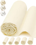 FIVEIZERO 100% Cotton Muslin Fabric by The Yard,63inch x 3 Yards Unbleached Natural Cotton Material-Medium Weight Beige Calico F