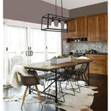 Elegant Lighting Living District Indoor Modern Home Decorative Bright Ceiling Resolute 3 Light Black Pendant