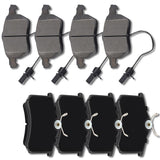 AUTOMUTO 8PCS Front & Rear Ceramic Disc Brake Pads Set D1445 D1444 For Hyundai Sonata 2011-2014,For Kia Optima 2011-2014