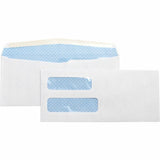 Business Source 36694 Double Window Envelope,No. 10,41/8Inch x91/2Inch ,500/BX,White