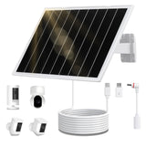 TANGOSUN 8W Solar Panel for Security Camera, USB c Solar Panel for Camera, with 9.5ft Cable, DC 5V Camera Solar Panel IP65, Univ