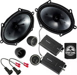 KICKER Speakers 6X8 inch for Ford F-250/F-350/F-450/F-550 1999-2016 Upgrade Kit - Pair of CS Series with Harness, Component Car
