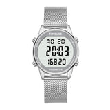 TIMEURE Womens Step Counter Watch with Stainless Steel Bracelet, Stylish Design, No App, No Charging Needed for Step, Calorie,