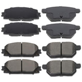 AUTOMUTO 8PCS Front & Rear Ceramic Disc Brake Pads Set D1354 D1184 For Pontiac Vibe 2009-2010,For Scion xB 2008-2015,For Toyota