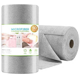 Kartikeya Microfiber Cleaning Cloth Roll 25x25 cm,Very Soft Cleaning Cloths for Home,Kitchen,Office, Electronics, Car 50 Pcs,Reu