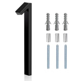 5 Floating Stainless Steel Address House Number, Modern Metal Anti-Rust House Numbers with Nail Kits for Door Garden Mailbox Dec