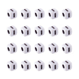 FASHEWELRY 240Pcs Cube White Acrylic Letter Beads 5x5x5mm Letter I Alphabet Beads for DIY Bracelet Necklace Jewelry Making