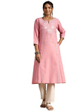 Libas Women'S Viscose Rayon Yoke Design A-Line Kurta (29212 Peach