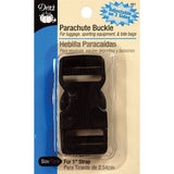 Dritz 481 Dual Adjustable Parachute Buckle for 1Inch Strap, Black