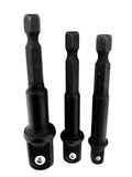 DeWalt Impact Driver Ready 3Piece Socket Adapter Set DW2541IR, DW2542IR, DW2547IR