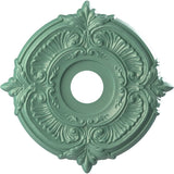 Ekena Millwork CMP16ATFSM Attica Thermoformed PVC Ceiling Medallion (Fits Canopies up to 5 5/8), 16OD x 3 1/2ID x 1P, Universal