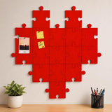 QUIET CANVAS DIY Puzzle Pinboard, 1x1 ft, Pack 8, 50 Push Pins (Red)