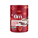 Om Mushroom Superfood Peppermint Hot Chocolate Superfood Mushroom Blend, 4.44 oz, 14 servings, for Immune Health