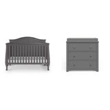 Child Craft Camden Crib and Dresser Nursery Set, 2-Piece, Includes 4-in-1 Convertible Crib and 3 Drawer Dresser, Grows with Your