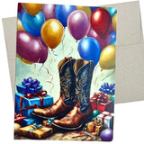 Whitman and Daughter Cowboy Western Birthday Card (1 Premium Card, 5X7 Inch) cowgirl boots rodeo birthday card blank for every c