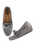 Shoetopia Women'S Slip-On Loafers Grey,Grey,8,B0DCBMXVH1