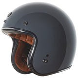 TORC T50/Del Mar Open Face 3/4 Motorcycle Helmet with Color/Graphic DOT Approved (Gloss Grey Nardo, Large)