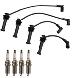 TRQ Ignition Kit Spark Plugs Wire Set Compatible with 2011-2019 Ford Fiesta
