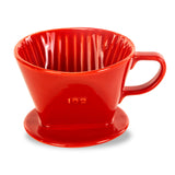 LHUKSGF Pour Over Ceramic - Coffee Dripper Ceramic Coffee Maker with 3 Holes Flat Bottom, Porcelain Slow Filter Cone for Travel,