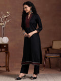 Libas Women'S Pure Cotton Kurta Set (275940R Black Xl