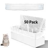Trash Bags Compatible with Popur X5 Litter Box - with Elastic Band, Thickened Design for Popur X5 Self-Cleaning Cat Litter Box/H