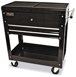 Homak 27Inch Professional Series 2Drawer SlideTop Locking Serivce Cart, Black, BK06022704