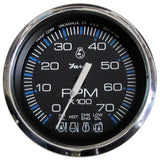 Faria Chesapeake Black 4 Tachometer W/ Systemcheck Gas