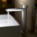 Fresca Bath Fft9152Ch Allaro Single Hole Vessel Mount Bathroom Vanity Faucet, Chrome