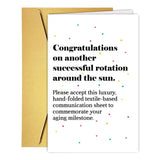 Funny Minimalistic Birthday Card for Men Women, Snarky Hilarious Bday Card&Gift for Husband Wife Family Friends Coworks Him Her,