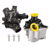 KUIPERAUTO 11517563659 11517588885 11537536655 Electric Engine Water Pump and Thermostat Compatible for BMW 135i 135is 335i 335x