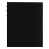 Blueline NotePro Quad & Ruled Notebook, Black, 9.25 x 7.25 inches, 192 Pages (A44C.81)