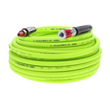 Flexzilla HFZ14100YW2-D Air Hose with ColorConnex Industrial 100 Feet | 1/4 Hose I.D. | Revolutionary Design | Lightweight and H
