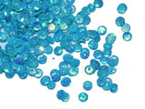 The Design Cart 6 mm Blue Round Circular Lustre Plastic Sequins Sitara for Embroidery, Embellishing Handbags, Apparels, Art Craf