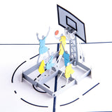 ENJOYPRO 3D Basketball Pop Up Card With Envelope, Birthday Gift For Father, Mother, Husband, Wife, Son, Daughter, Dad, Mom, Gran