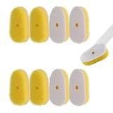8 Packs Dish Wand Sponge Refills Compatible with Scrub Daddy Replacement Heads, Dish Scrubber Brush for Cleaning Stuckon Food
