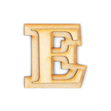 1 Pack Official Greek Wooden Letters for Crafts, Epsilon - 2 Classic Font Double Layer Wooden Greek Letters - Precision Cut Natu