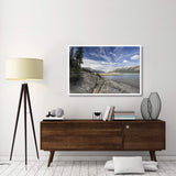 Abraham Lake Created By Bighorn Dam On The North Saskatchewan River, Jasper National Park, Alberta, Canada-Paper Art-50,,X34,,