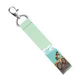 Isee 360 Cycling Girl Lanyard Bag Tag With Swivel Lobster For Gift Luggage Bags Backpack Laptop Bags Students Travelers L X H 5