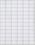 MACO White Rectangular MultiPurpose Labels, 3/8 x 5/8 Inches, 1000 Per Box (MS610)