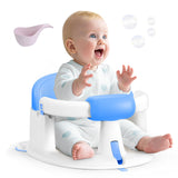 Baby Bath Seat Baby Bathtub - with Strong Suction Cups and 360 Surround Support - Easy Release, Non-Slip Cushion, Lockable Armre